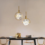 Luxury Crystal Single Head Round Chandelier - Hans Lumiere