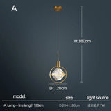 Luxury Crystal Single Head Round Chandelier - Hans Lumiere
