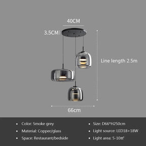 Luxury Glass Pendant Pendant Lamp - Hans Lumiere