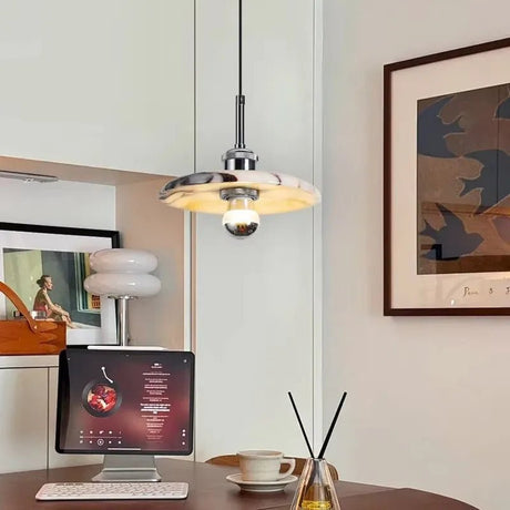 Luxury Hanging Marble LED Pendent Lamp - Hans Lumiere