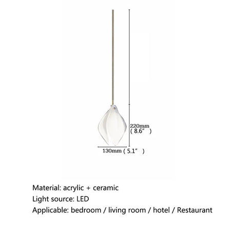 Luxury Magnolia Petal Ceramics Chandelier - Hans Lumiere