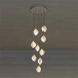 Luxury Magnolia Petal Ceramics Chandelier - Hans Lumiere