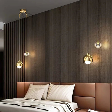 Luxury Minimalist Long Line Crystal Pendant Light - Hans Lumiere