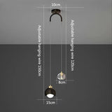 Luxury Minimalist Long Line Crystal Pendant Light - Hans Lumiere
