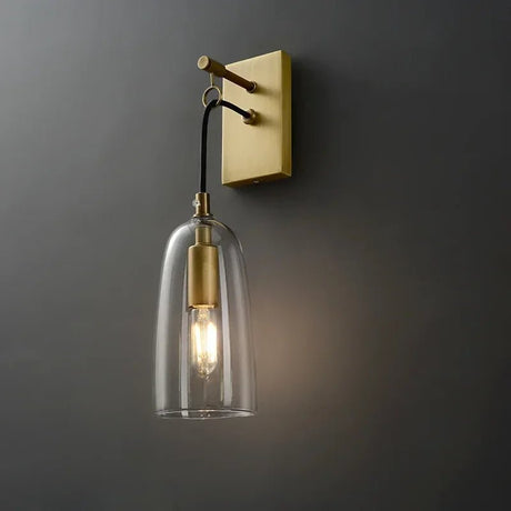 Luxury Modern Creative All Copper Wall LED Lamp - Hans Lumiere