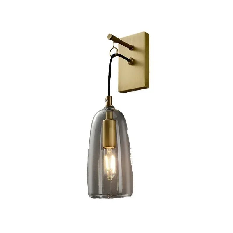 Luxury Modern Creative All Copper Wall LED Lamp - Hans Lumiere