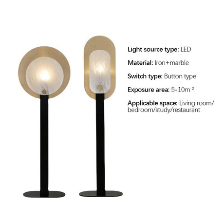 Luxury Nordic Marble Floor Lamp - Hans Lumiere