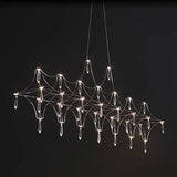 Luxury Postmodern Crystal Stainless Steel LED Chandelier - Hans Lumiere