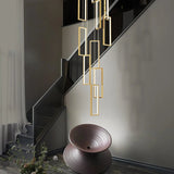 Luxury Rectangular LED Chandelier Lighting - Hans Lumiere