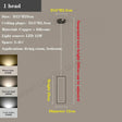 Luxury Rectangular LED Chandelier Lighting - Hans Lumiere