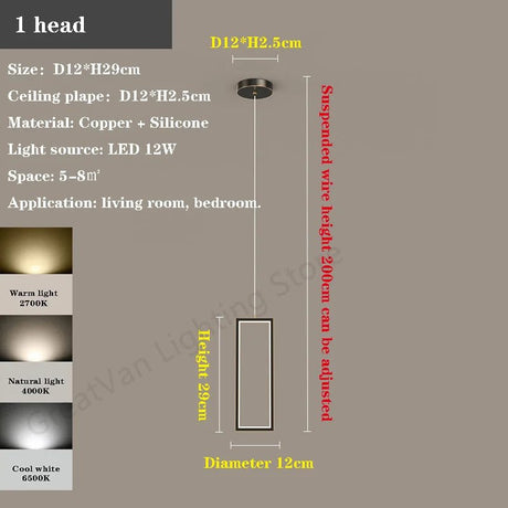 Luxury Rectangular LED Chandelier Lighting - Hans Lumiere