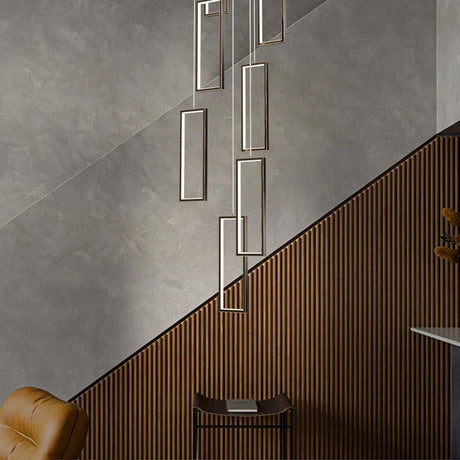 Luxury Rectangular LED Chandelier Lighting - Hans Lumiere
