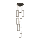 Luxury Rectangular LED Chandelier Lighting - Hans Lumiere