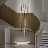 Luxury Rectangular LED Chandelier Lighting - Hans Lumiere