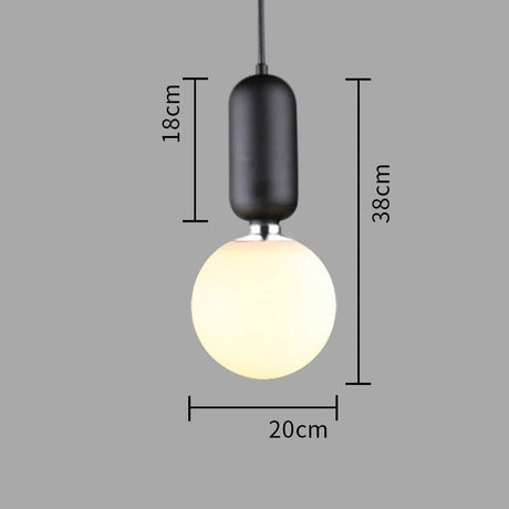 Luxury Round Headboard Single Head Glass Pendant Light - Hans Lumiere