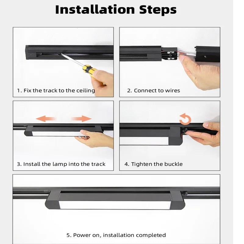 Magnetic LED Track Light System Ceiling Track Lamp - Hans Lumiere