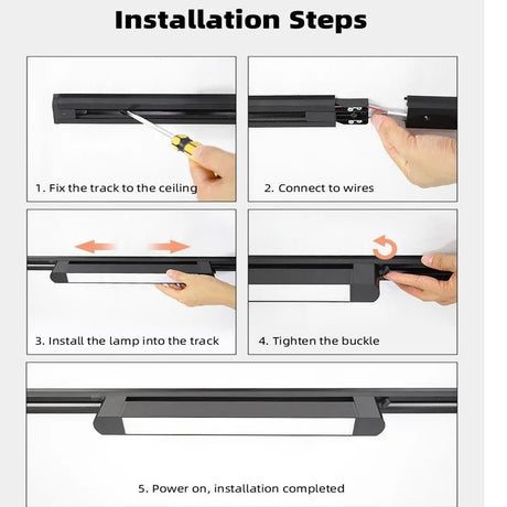 Magnetic LED Track Light System Ceiling Track Lamp - Hans Lumiere
