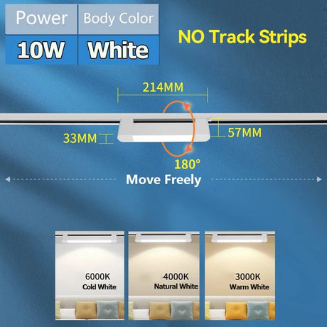 Magnetic LED Track Light System Ceiling Track Lamp - Hans Lumiere