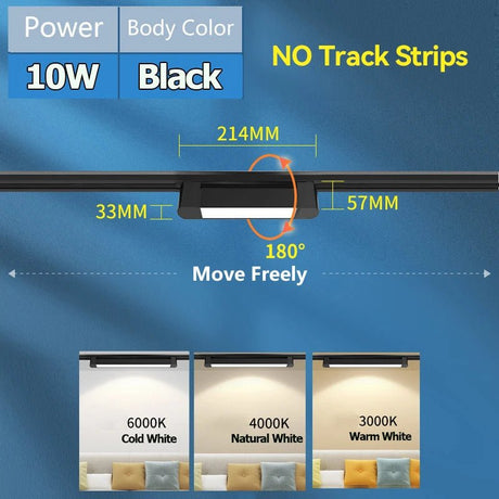 Magnetic LED Track Light System Ceiling Track Lamp - Hans Lumiere