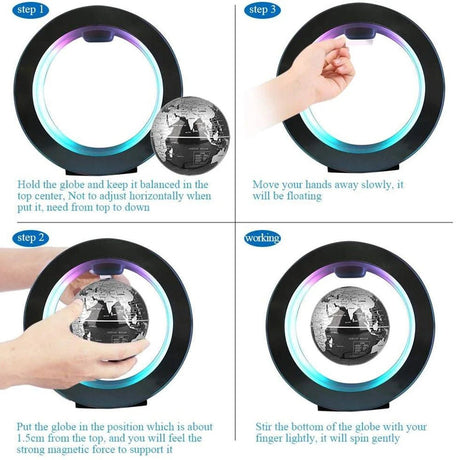 Magnetic Levitation Floating Globe LED Light - Hans Lumiere