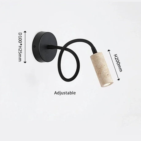 Marble Wabi Sabi Flexible Wall Reading Light - Hans Lumiere