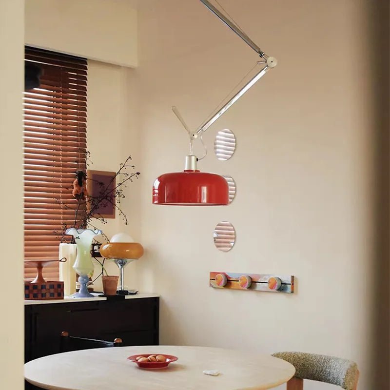 Memphis Swing-Arm Pendant Light — Colorful Modern Fixture - Hans Lumiere