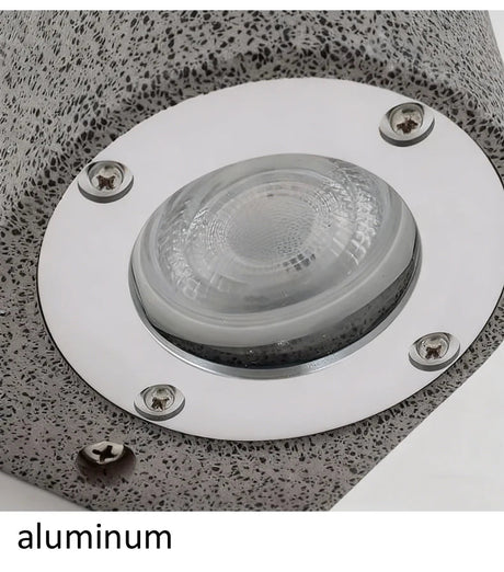 Microcement Outdoor Waterproof Wall Lamp for Hotel & Villa Exteriors - Hans Lumiere