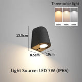 Microcement Outdoor Waterproof Wall Lamp for Hotel & Villa Exteriors - Hans Lumiere