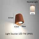 Microcement Outdoor Waterproof Wall Lamp for Hotel & Villa Exteriors - Hans Lumiere