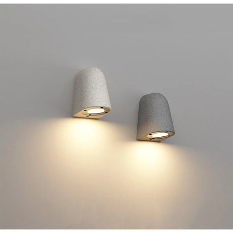 Microcement Outdoor Waterproof Wall Lamp for Hotel & Villa Exteriors - Hans Lumiere