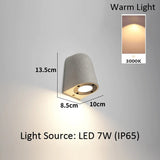 Microcement Outdoor Waterproof Wall Lamp for Hotel & Villa Exteriors - Hans Lumiere