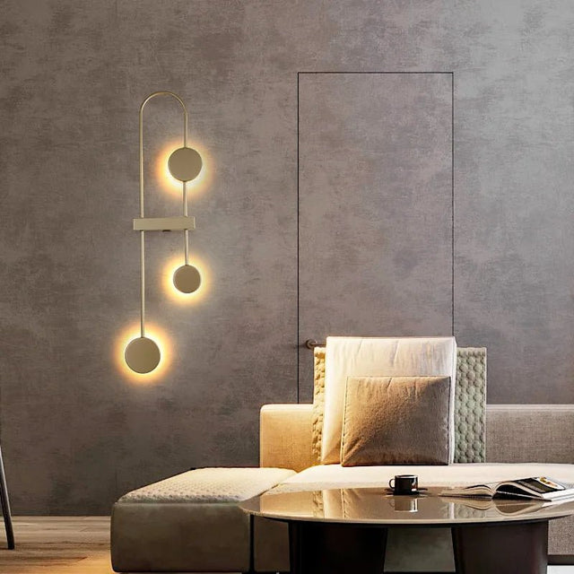 Minimalist Line Art Wall Sconce for Living Room and Bedroom - Hans Lumiere