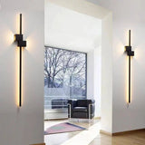 Minimalist Long LED Wall Sconce – Modern Metal Wall Light, 60/90/120cm - Hans Lumiere