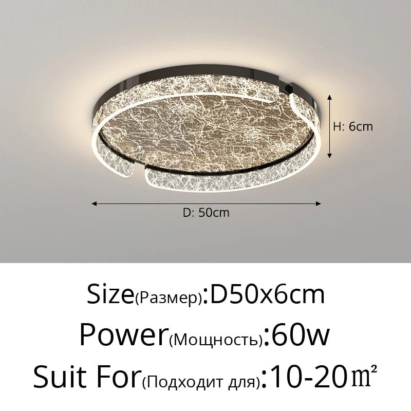 Minimalist Luxury LED Ceiling Lamp - Hans Lumiere