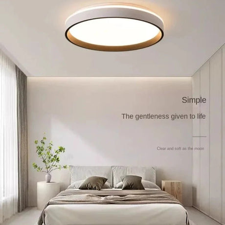 Minimalist Modern Bright Round LED Ceiling Light - Hans Lumiere