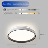 Minimalist Modern Bright Round LED Ceiling Light - Hans Lumiere