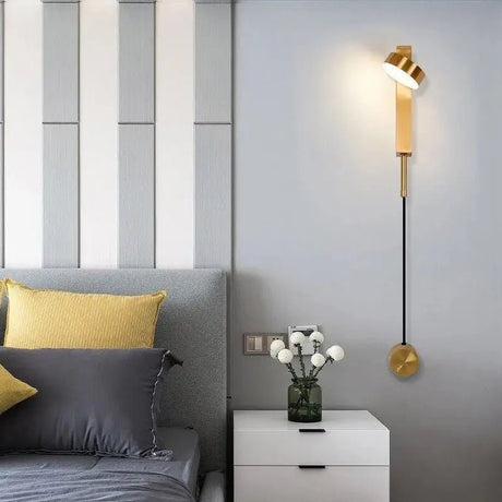 Minimalist Modern LED Wall Lamps With Rotation Dimming Switch - Hans Lumiere