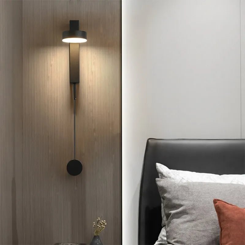 Minimalist Modern LED Wall Lamps With Rotation Dimming Switch - Hans Lumiere