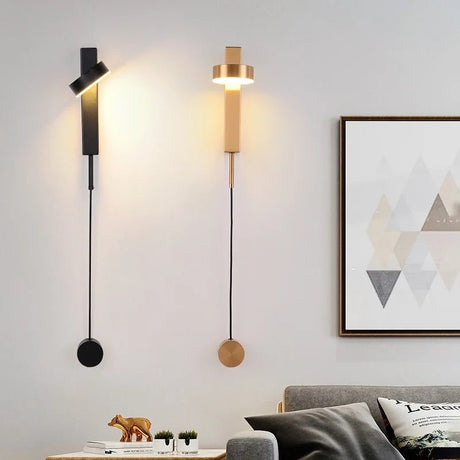 Minimalist Modern LED Wall Lamps With Rotation Dimming Switch - Hans Lumiere
