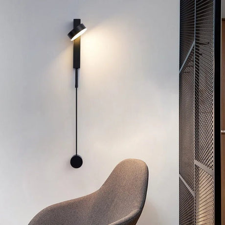 Minimalist Modern LED Wall Lamps With Rotation Dimming Switch - Hans Lumiere