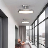 Minimalist Silver Rotatable Round Ceiling Light - Hans Lumiere