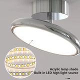 Minimalist Silver Rotatable Round Ceiling Light - Hans Lumiere