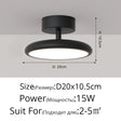 Minimalist Silver Rotatable Round Ceiling Light - Hans Lumiere