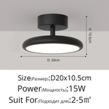 Minimalist Silver Rotatable Round Ceiling Light - Hans Lumiere