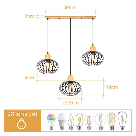 Modern 3 heads Pendant Lamp - Hans Lumiere