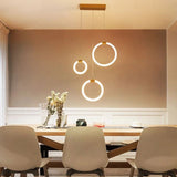 Modern Acrylic Ring LED Chandelier for Living & Dining Rooms - Hans Lumiere