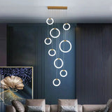 Modern Acrylic Ring LED Chandelier for Living & Dining Rooms - Hans Lumiere