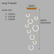 Modern Acrylic Ring LED Chandelier for Living & Dining Rooms - Hans Lumiere