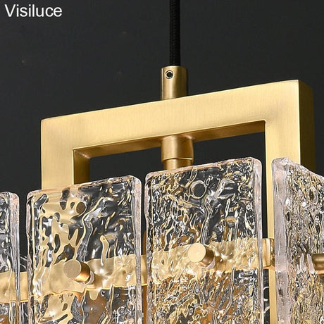 Modern America Style Copper Glass Chandelier - Hans Lumiere