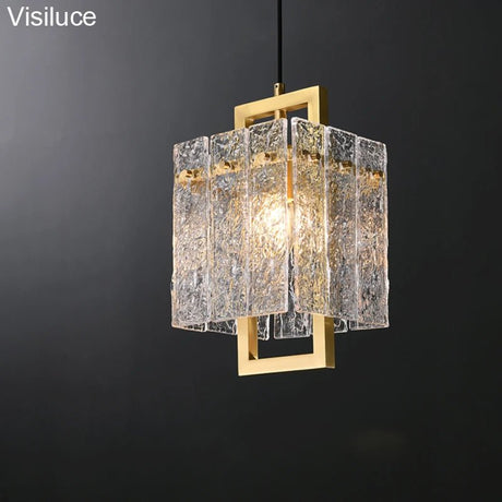 Modern America Style Copper Glass Chandelier - Hans Lumiere